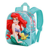 Mochila 3d Ariel La Sirenita Disney 30cm