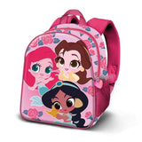 Mochila 3d Flowers Princesas Disney 31cm
