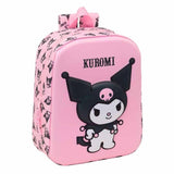 Mochila 3d Kuromi Hello Kitty 27cm
