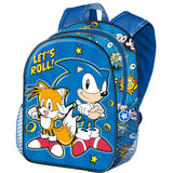 Mochila 3d Lets Roll Sonic The Hedgehot 31cm