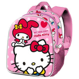 Mochila 3d Lovely Hello Kitty And Friends 30cm