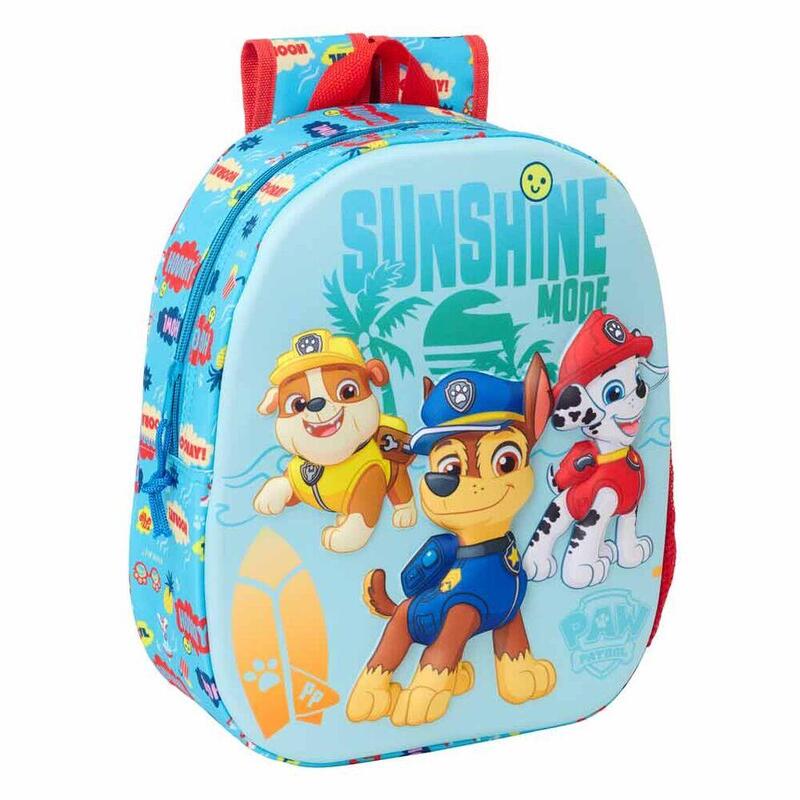 Mochila 3d Patrulla Canina Paw Patrol 33cm