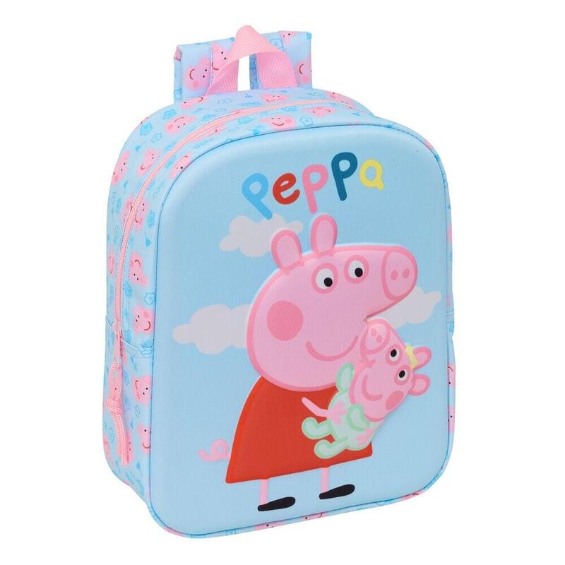 Mochila 3d Peppa Pig 27cm