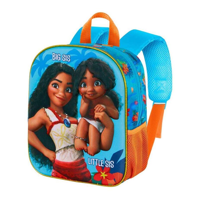 Mochila 3d Sisters Vaiana Moana Disney 31cm