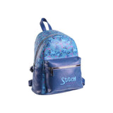 Mochila Casual Moda Polipiel Stitch Blue