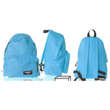 Mochila Eco Grande Cremallera Azul