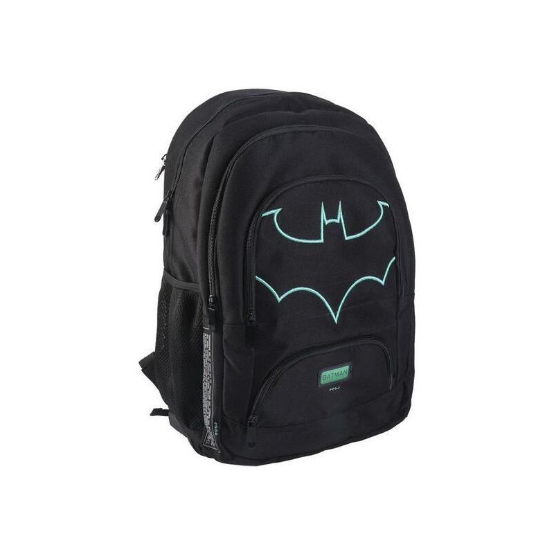 Mochila Escolar Grande 46 Cm Batman Black