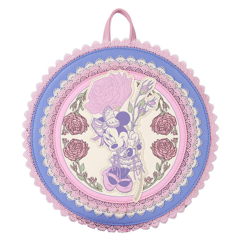 Mochila Floral Minnie Disney Loungefly 23cm