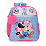 Mochila Flowers Minnie Disney 33cm Adaptable