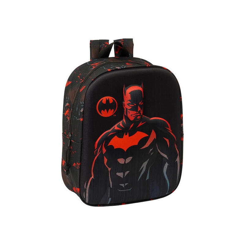 Mochila Guarderia 3d Bolsillo Red Batman