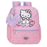 Mochila Hearts & Dots Hello Kitty 28cm Adaptable