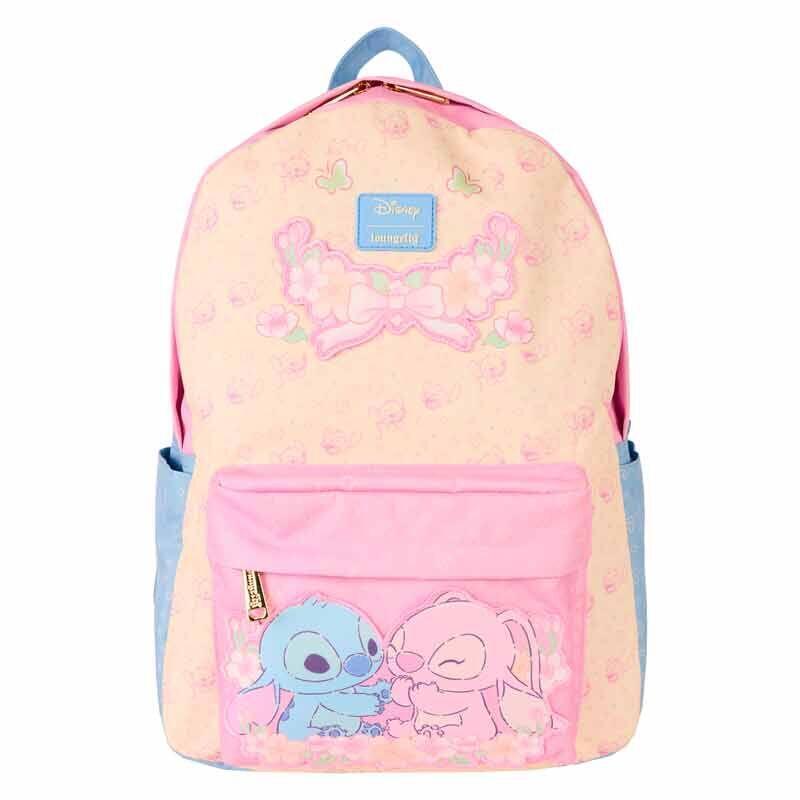 Mochila Nylon Stitch & Angel Stitch Disney Loungefly 43cm