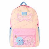 Mochila Nylon Stitch & Angel Stitch Disney Loungefly 43cm
