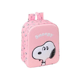 Mochila Safta Snoopy Guarderia 3d De 6l - Asa De Mano Superior - Asas Regulables Y Acolchadas - Cierre De Cremallera -