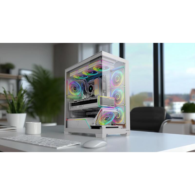 Caja Pc Modecom Volcano Stellar Plus Argb Midi 5f Blanco