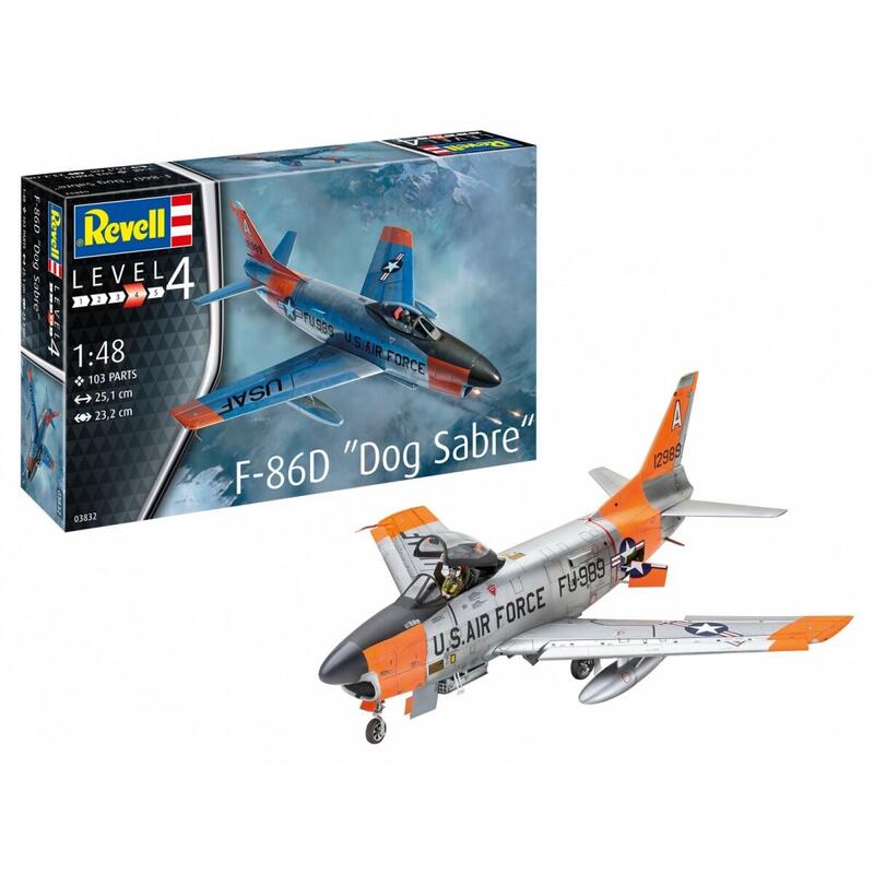 Model Plastikowy Samolot F-86d Dog Sabre 1/48