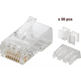 Modular Plug Cat6 Plug 8p8c Unshielded, 50pcs In One Bag
