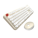Mofii Sweet 2.4g Blanco/Beige - Kit Teclado Y Ratón