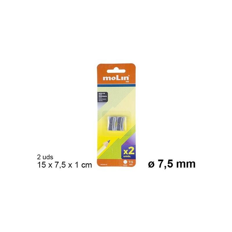 Molin Afilalápices 1 Agujero Blister 2 Metal