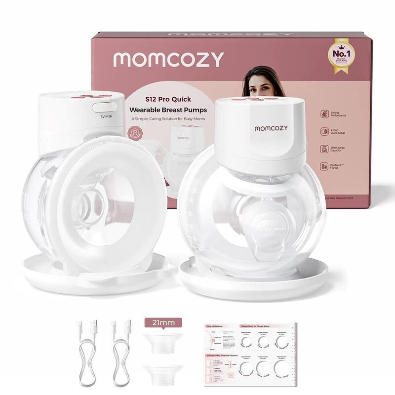 Momcozy S12 Pro+ Extractor De Leche Doble Eléctrico Blanco