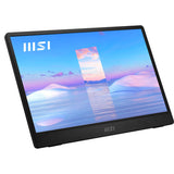 Monitor 15.6  Msi Pro Mp161 Iron Gray 4ms 60hz Fhd Ips Dp 2xusb Hdmi Vesa