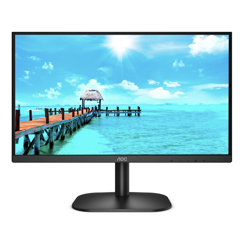 Monitor Aoc 23.8" 24b2xdam Negro Vga/Hdmi/Dvi/1920x1080/75hz/Vesa 100x100/4ms 24b2xdam