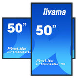 Monitor Iiyama Lh5042uhs-B3 Pantalla De Señalización Pizarra De Caballete Digital 125,7 Cm (49.5") Va 4k Ultra Hd Negro Android 8.0