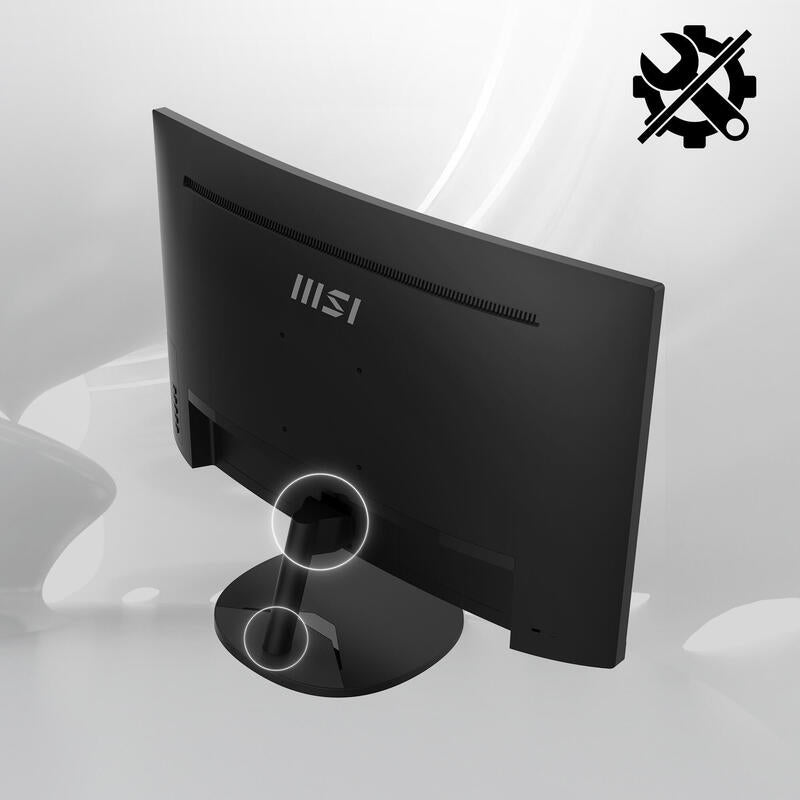 Monitor Led 27  Msi Pro Mp271ca Negro Curvo