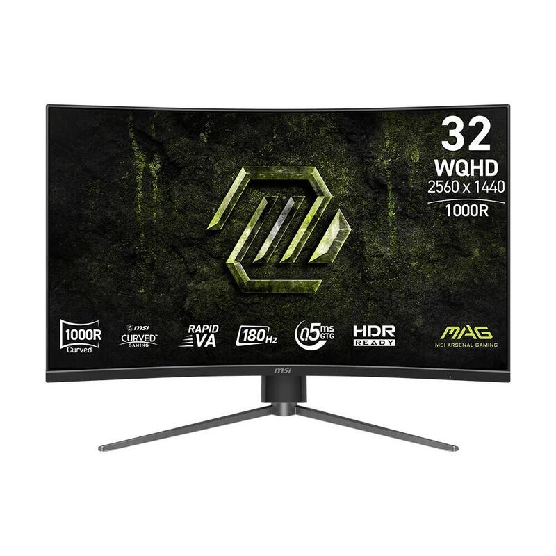 Monitor Mag 325cqpf E18 31.5/Led/Wqhd/Led/Zakrzywiony/180hz/Czarny