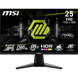 Monitor Msi Mag 255xf. 24.5" Ips Plano. 1920x1080 . 300hz. Negro