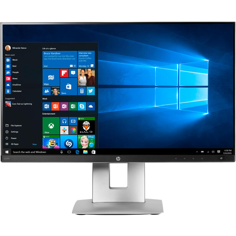 Monitor Reacondicionado Hp 23" Elitedisplay E230t 1920x1080 Piv / Reg Hdmi Vga Dp Tactil  1 Año De Garantia