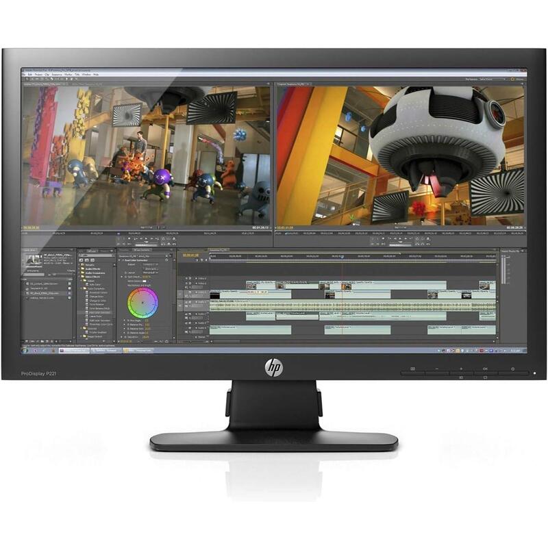 Monitor Reacondicionado Hp Prodisplay  P221  21.5" Fhd 1080p Dvi Vga Negro 1 Año De Garantia