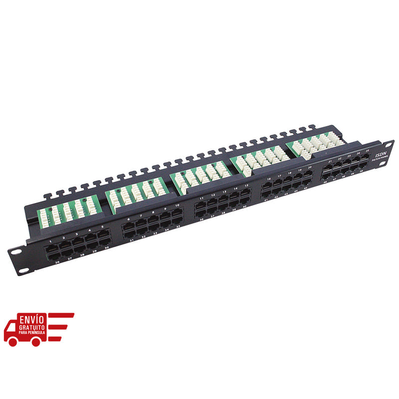 Monolyth Acc. Patch Panel Isdn-Voz 50 Puertos Cat.3 - Ga-571300