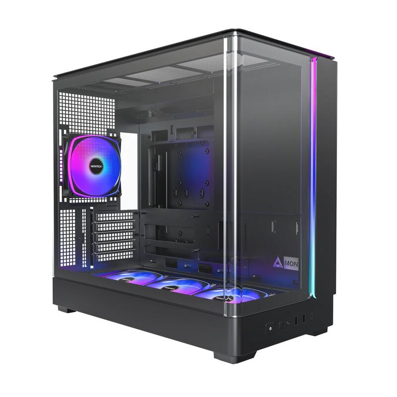 Caja  Pc Montech King 15 Pro Negra King 15 Pro (B)