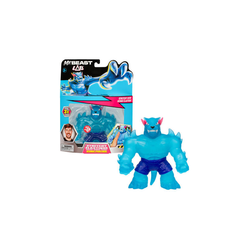 Moose Toys Mrbeast Lab Goo Jit Zu Figura Estirable - Pantera Icónica, Figura De Juguete Artículos Surtidos 24737