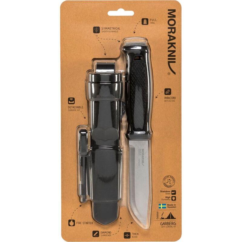 Morakniv Garberg Black Knife Incl. Survival-Kit