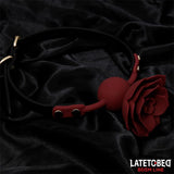Mordaza Bola Silicona Transpitable Adorno Rosa Ajustable 47-56 Cm