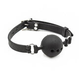 Mordaza De Bola Transpirable Silicona 5 Cm Talla L Negro