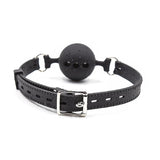 Mordaza De Bola Transpirable Silicona 5 Cm Talla L Negro