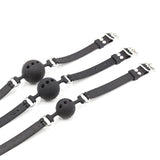 Mordaza De Bola Transpirable Silicona 5 Cm Talla L Negro