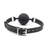 Mordaza De Bola Transpirable Silicona 5 Cm Talla L Negro