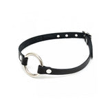 Mordaza Forma De Anillo Cuero Y Metal