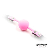 Mordaza Bola Silicona Rosa