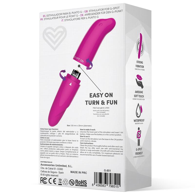 Vibrador Morton Estimulador Easy Quick Rosa