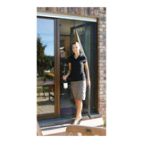 Mosquitera En Cortina Telescopica Antracita 95x220cm