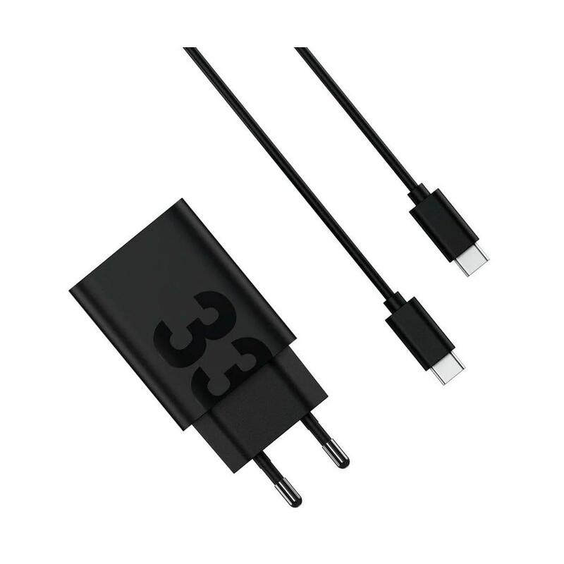 Motorola Turbopower 33  Cargador Red Eléctrica Con Cable Usb-C Usb-C 33w Carga Rápida