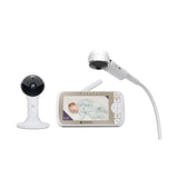 Motorola Vm65x Connect Monitor Para Bebés Con Video Wi-Fi Full Hd De 5.0" Con Soporte Para Cuna, Oro Blanco