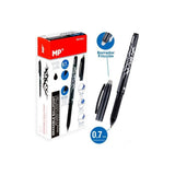 Mp Boligrafo Con Capuchón Borrable Retráctil 0.7mm Negro -1u-