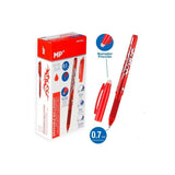 Mp Boligrafo Con Capuchón Borrable Retráctil 0.7mm Rojo -1u-