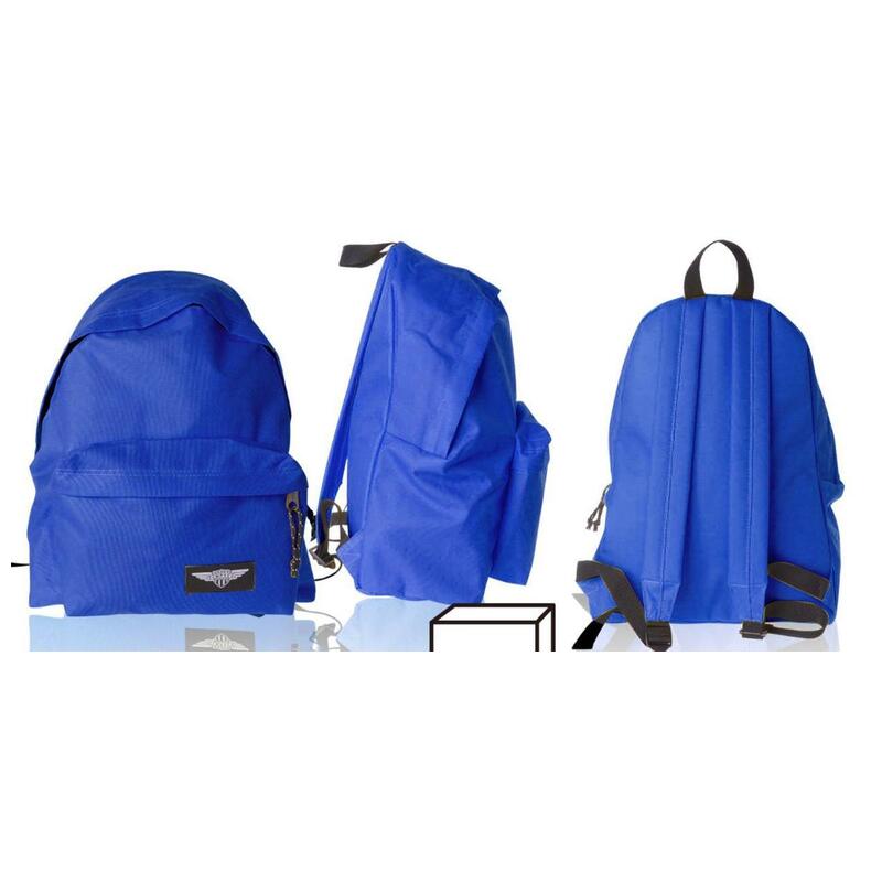 Mp Mochila Eco Grande 43x35x24cm Cremallera Azul